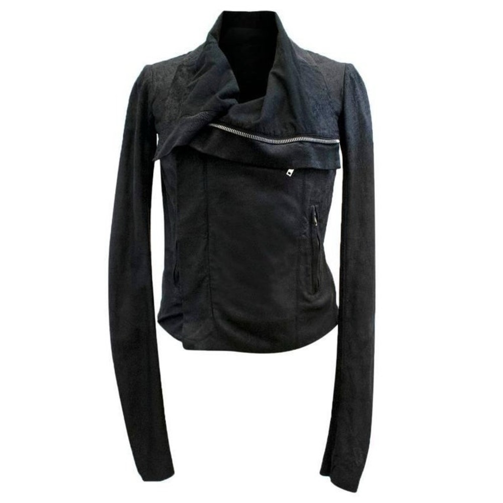 Rick Owens Blister Leather Jacket Size US6